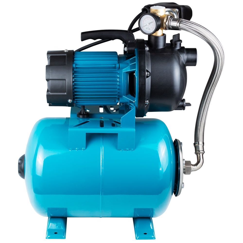 Станція 1.2КВт Hmax 48м Qmax 80л/хв пластик (самовсмоктуючий насос) 24л Україна AquaticaLEO EKJ-1202