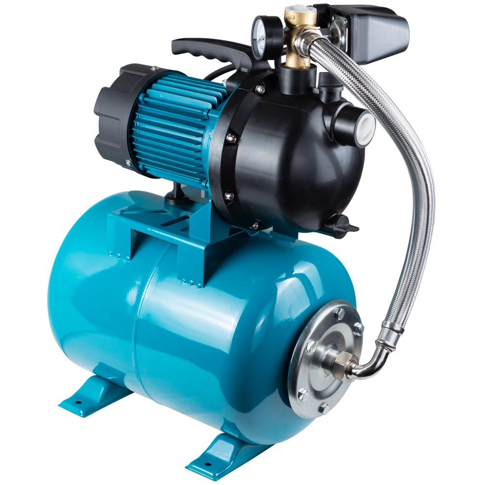 Станція 1.2КВт Hmax 48м Qmax 80л/хв пластик (самовсмоктуючий насос) 24л Україна AquaticaLEO EKJ-1202