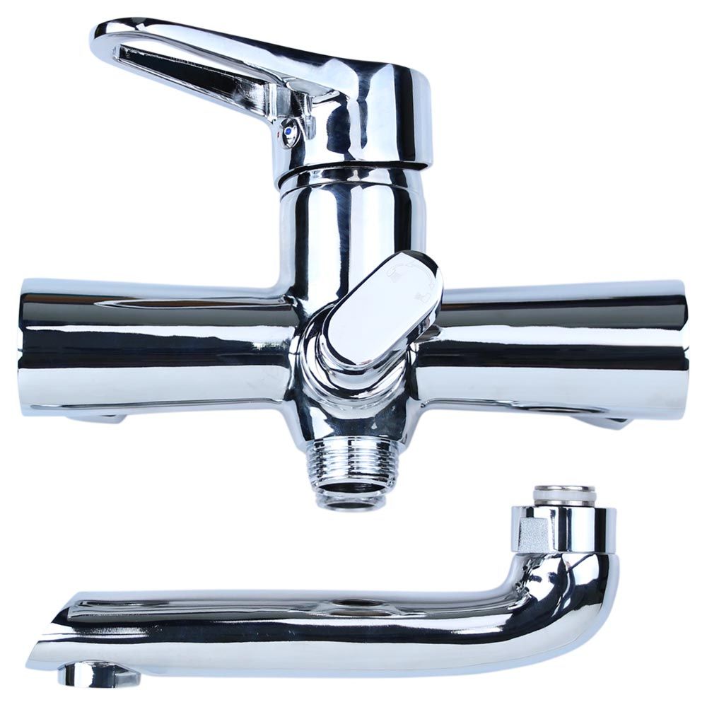 Змішувач HK Ø35 для ванни гусак прямий 150мм диверт. вбудова картріджний AQUATICA HK-2C130C (9732210)