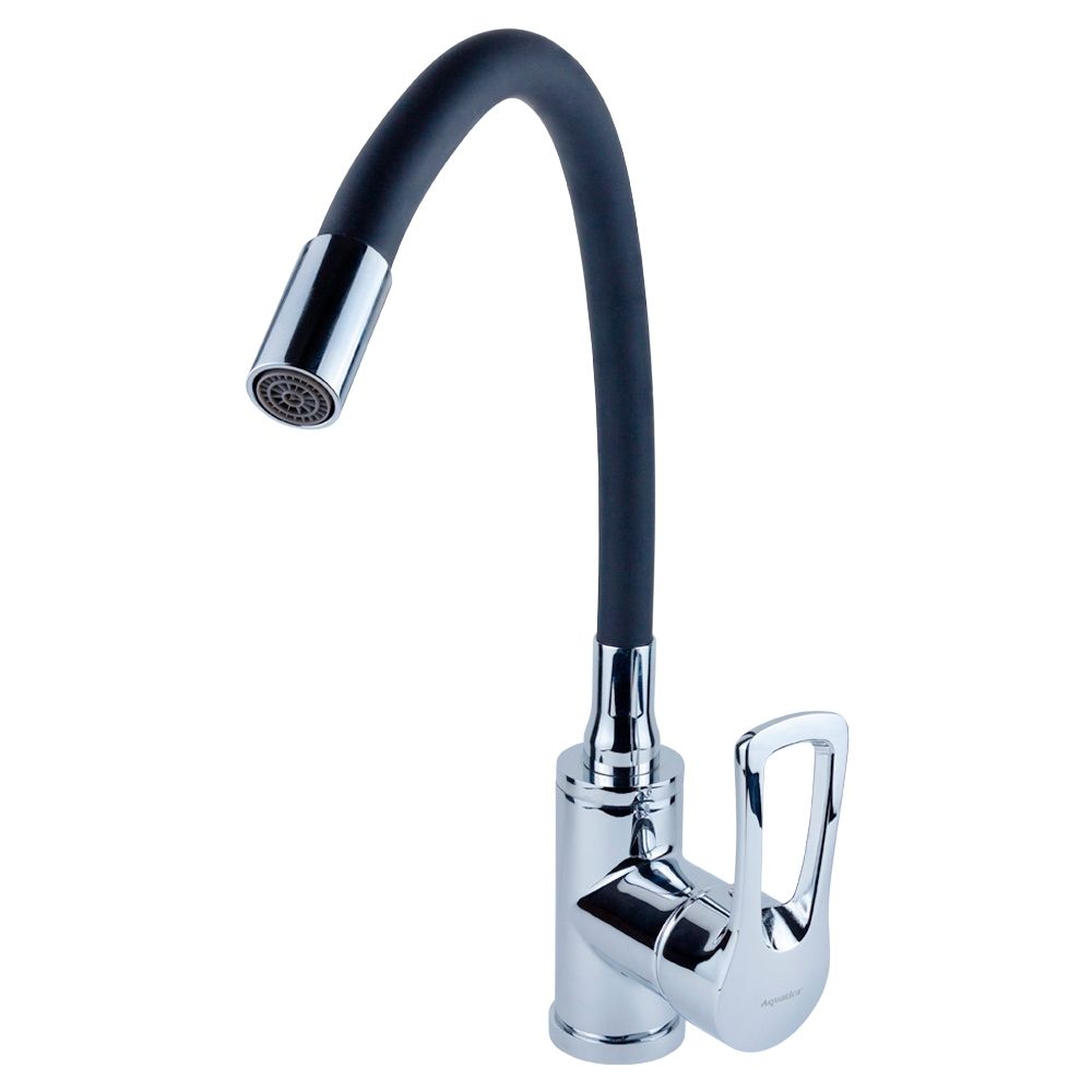 Змішувач ML Ø40 для кухні гусак силіконовий на гайці AQUATICA ML-4B544C (9746130)