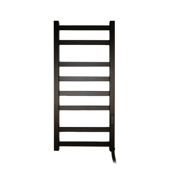 Рушникосушарка електрична Carino LUCA з контроллером Чорний мат 790*370