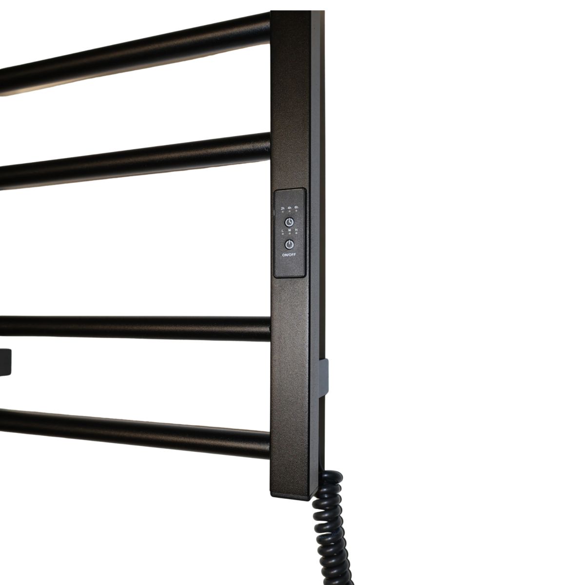 Рушникосушарка електрична Carino NICOLA з контроллером Чорний мат 790*370