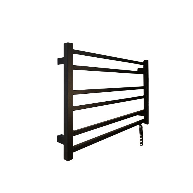 Рушникосушарка електрична Carino MICHELE з контроллером Чорний мат 490*790