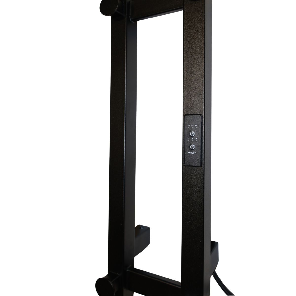 Рушникосушарка електрична Carino LEONE з контроллером Чорний мат 1190*150