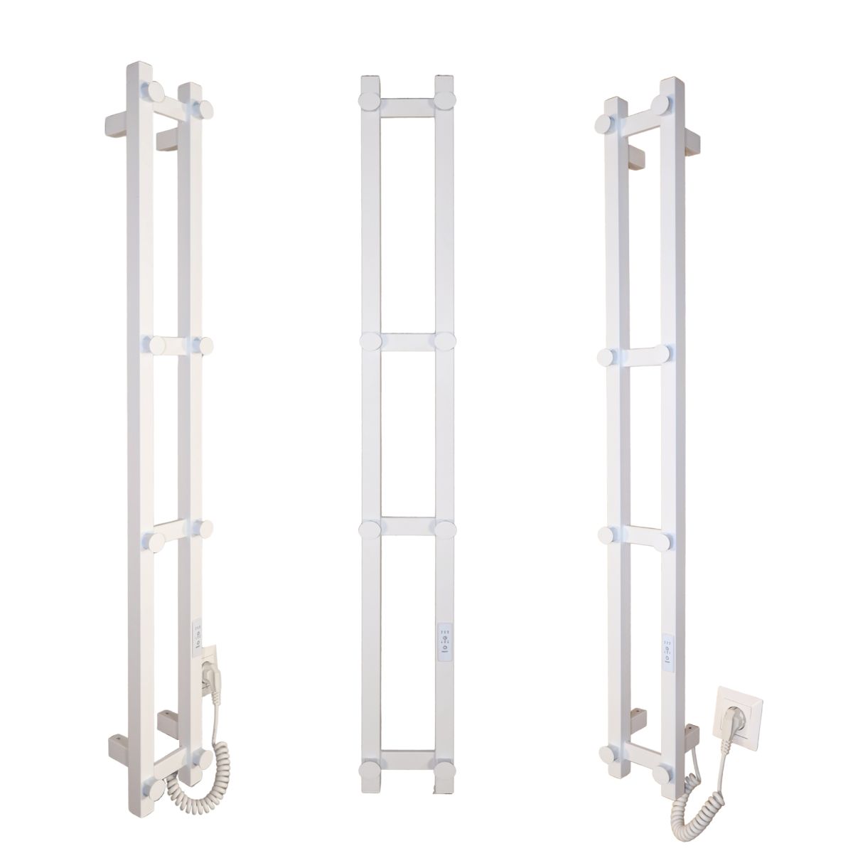 Рушникосушарка електрична Carino LEONE з контроллером Білий мат 1190*150