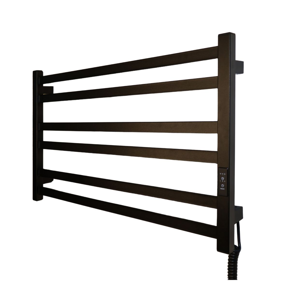 Рушникосушарка електрична Carino ELISA з контроллером Чорний матовий 490*790