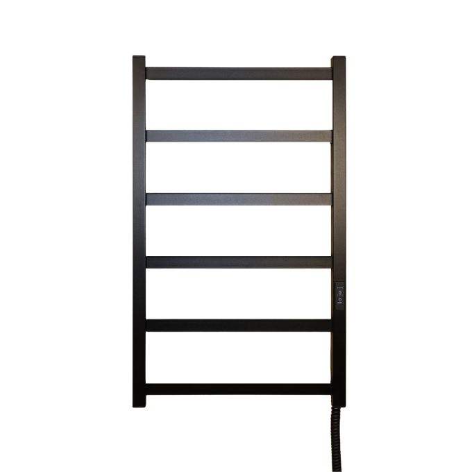 Рушникосушарка електрична Carino FLAVIA з контроллером Чорний матовий 790*490