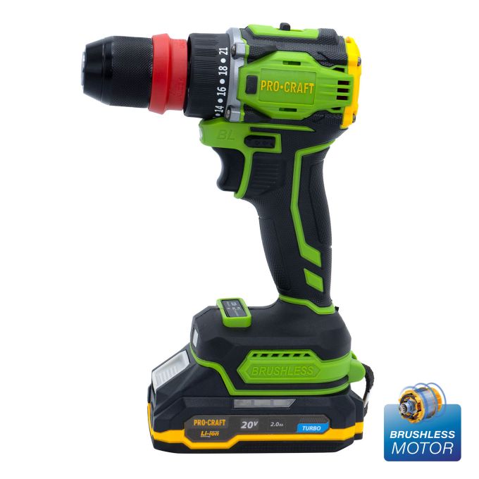 Шуруповерт Procraft PA18Pro DFR (з 1 АКБ 2Аг)