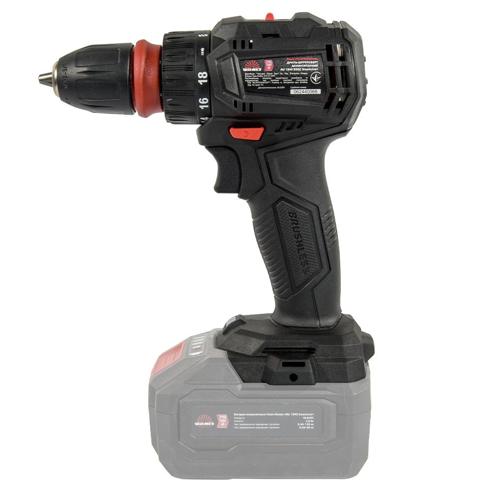 Дриль-шурупокрут акумуляторний Vitals Professional AU 1840 BSQC SmartLine+(без АКБ та ЗП)