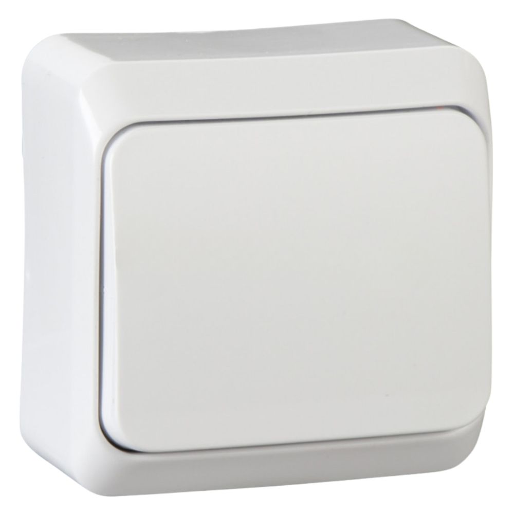 Вимикач 1-кл. зовнішнього монтажу IP20 Prima Schneider Electric білий