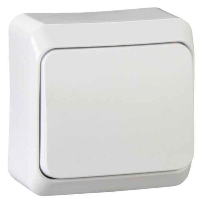 Вимикач 1-кл. зовнішнього монтажу IP20 Prima Schneider Electric білий