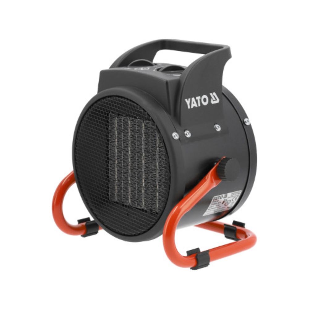 Нагрівач мережевий YATO 230В, 2кВт, з PTC і вентилятором, обігрів S≤ 20 м² реж- 25/1000/2000 Вт
