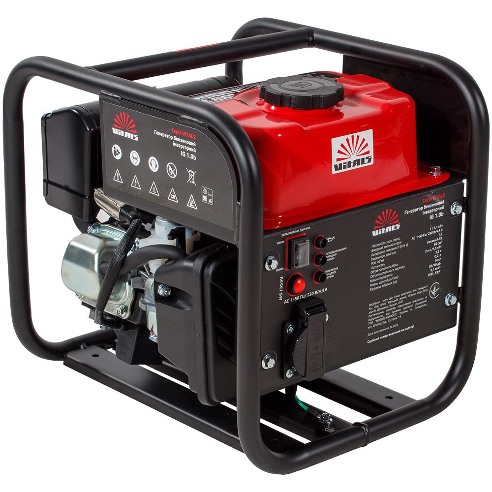 Генератор бензиновий інверторний Vitals IG 1.0b