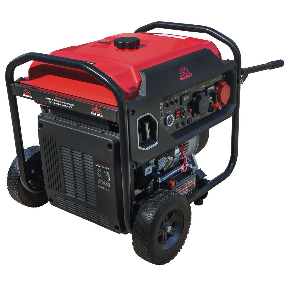 Генератор бензиновий інверторний Vitals IG 10.0bat dual power + ATS