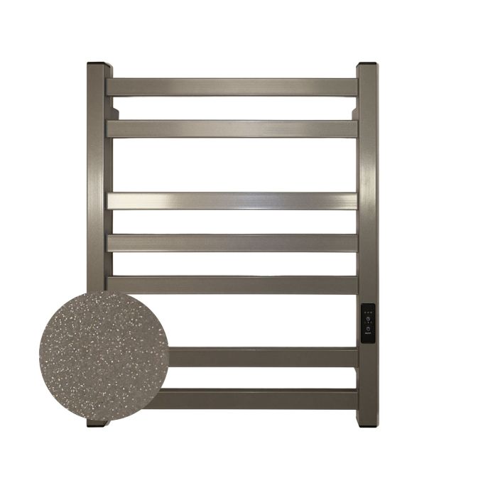 Рушникосушарка електрична Carino RICARDO з контроллером Сірий металік 590*490