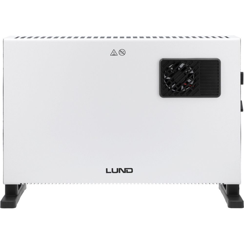 Обігрівач конвекторний LUND від ел.мережі- 230 В, 2 регулювальні режими- 1,25 і 2 кВт з вентилятором