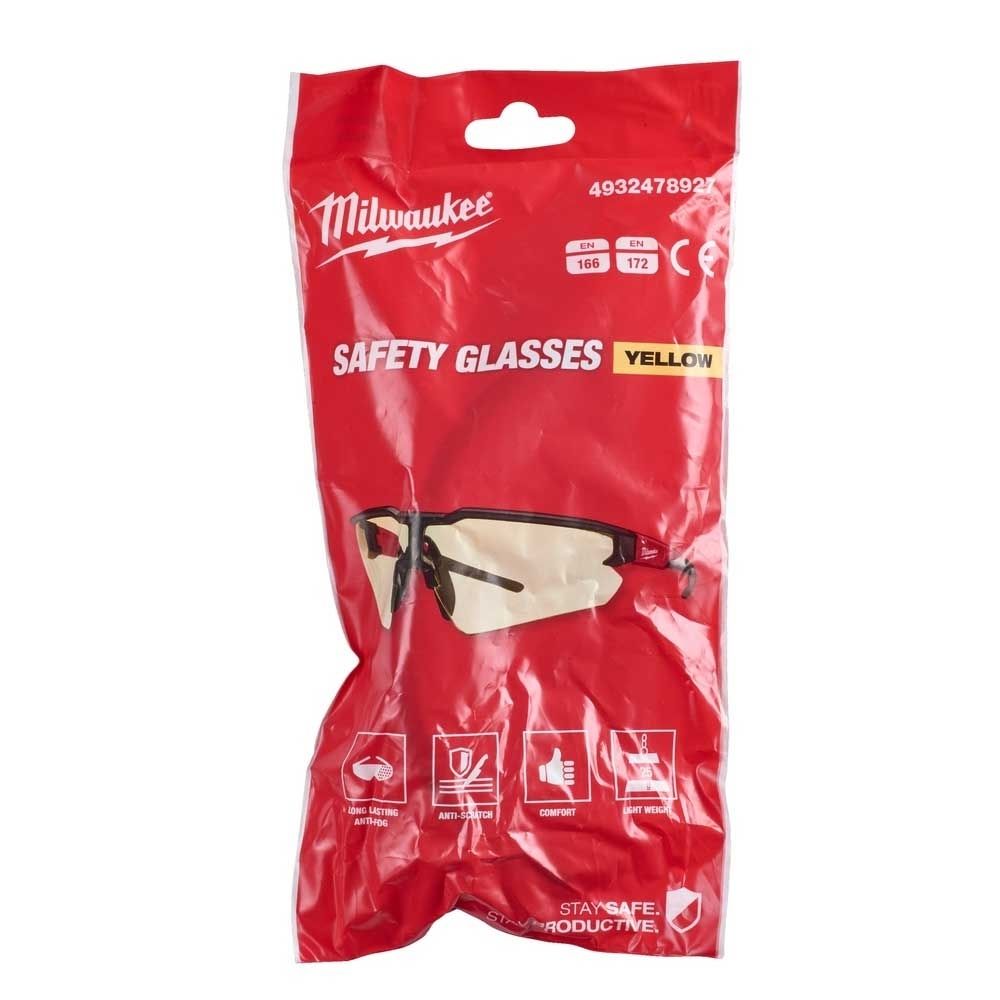 Окуляри захисні покращен Milwaukee жовті