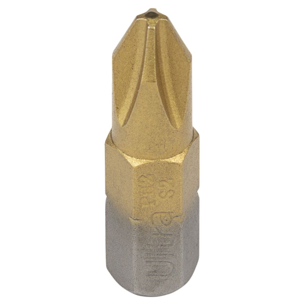 Біти PH2×25мм ¼" 10шт S2 TIN (блістер) ULTRA (4014152)
