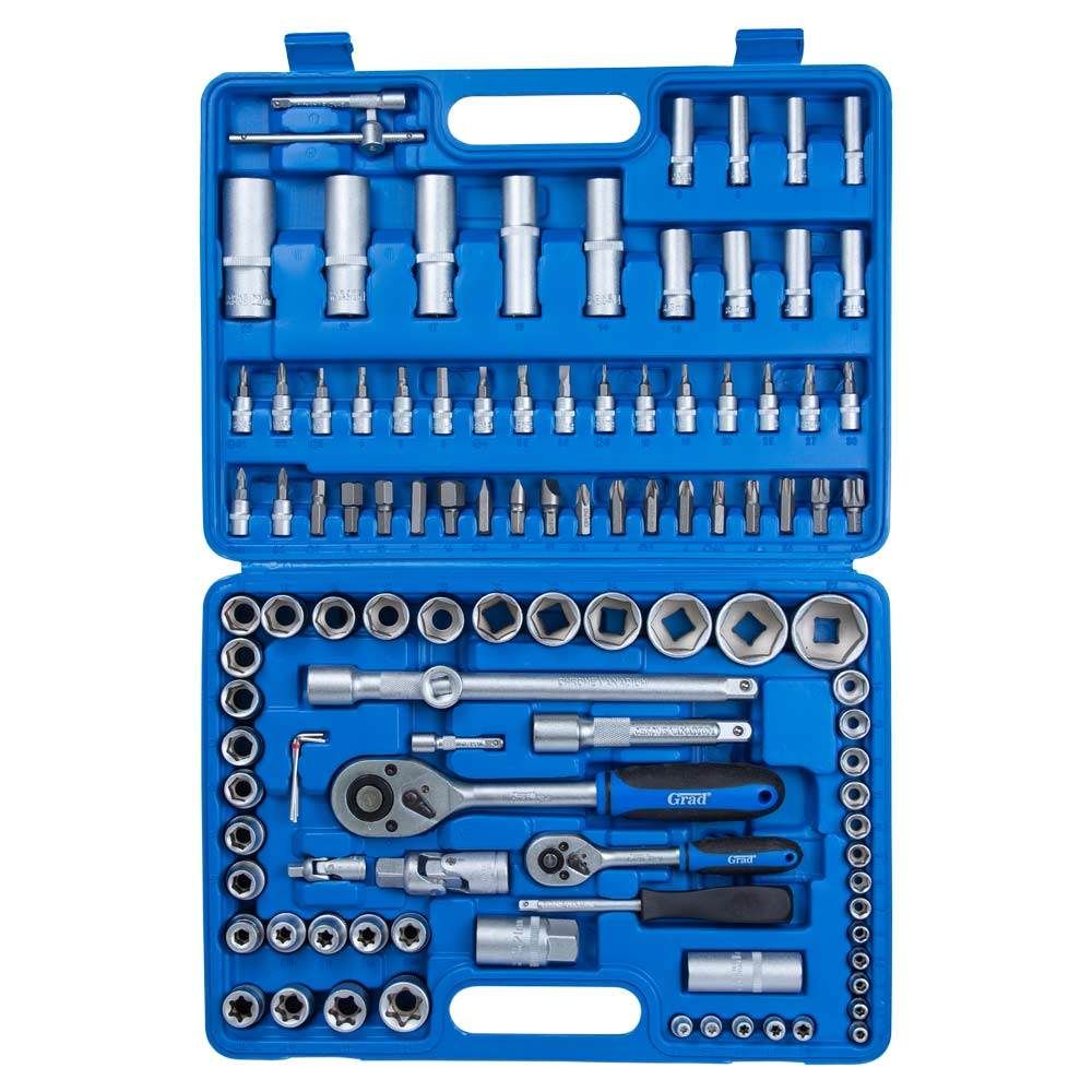 Набір насадок торцевих і біти 1/4", 1/2"; 108шт Start GRAD (6003205)