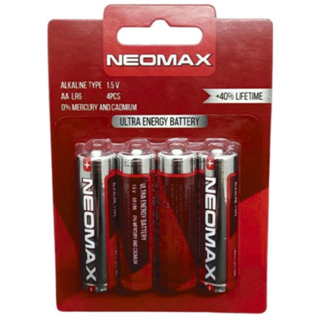 Батарейка NEOMAX LR6/AA лужна (Alkaline) у блістері (4 шт/уп) NXBA2A-4B