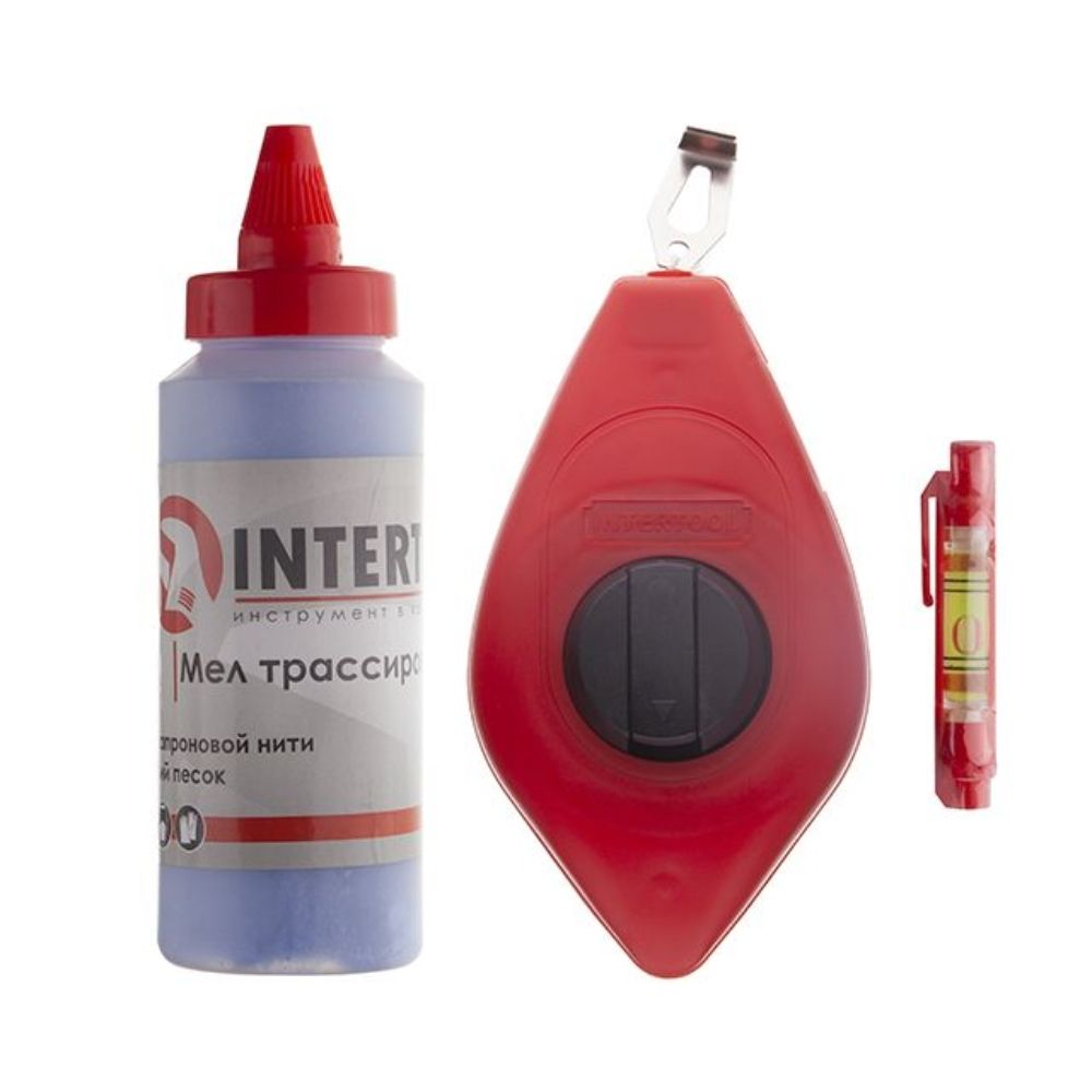 Комплект: шнур розмічальний, коректор 115г, шнуровий рівень 3в1