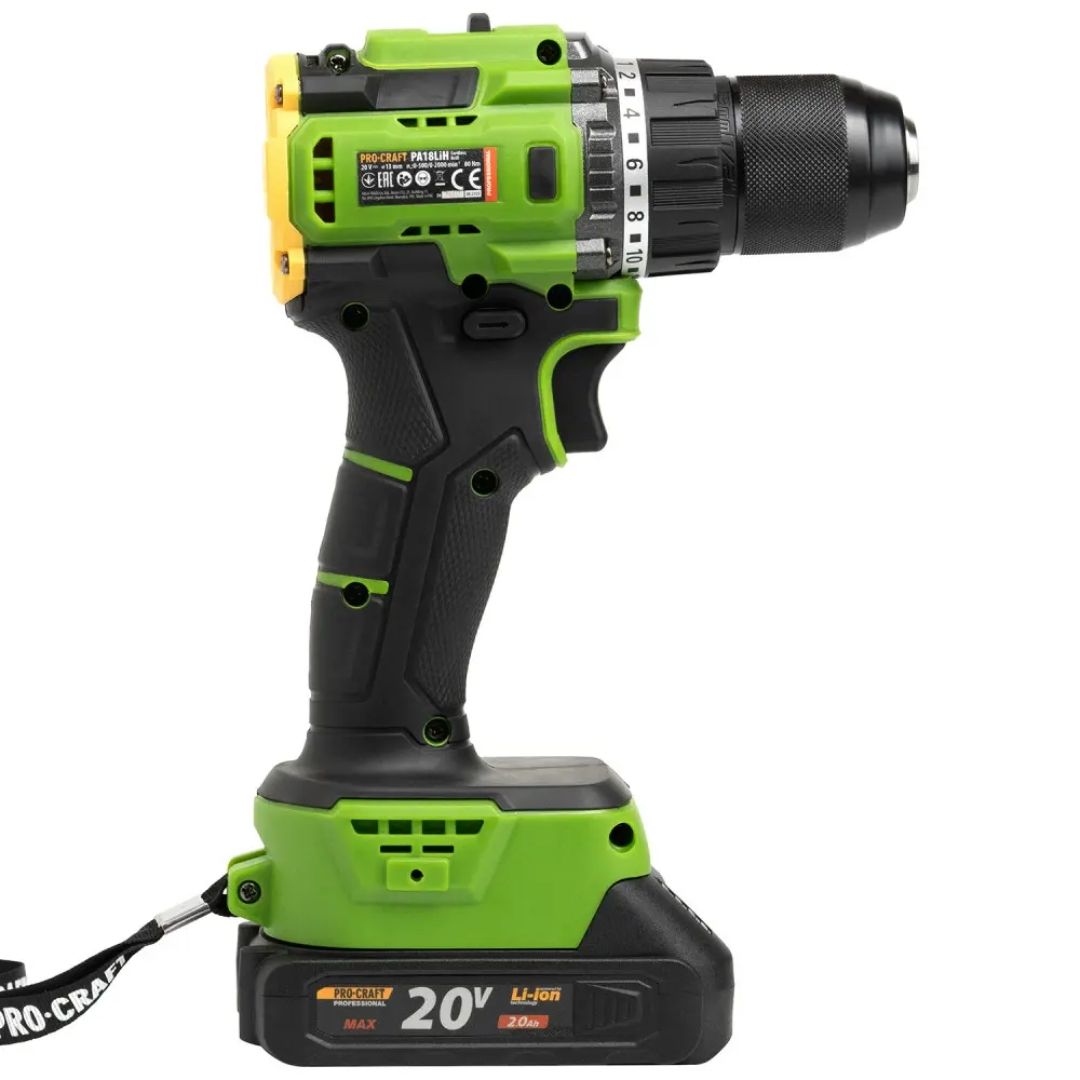 Шуруповерт Procraft PA18LiH (1 акб та зп)