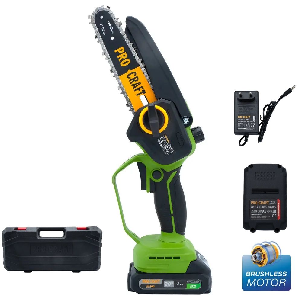 Набір Акумуляторна міні пила Procraft PKA45 (2 акб та зп) + Олива ланцюгова 200 мл