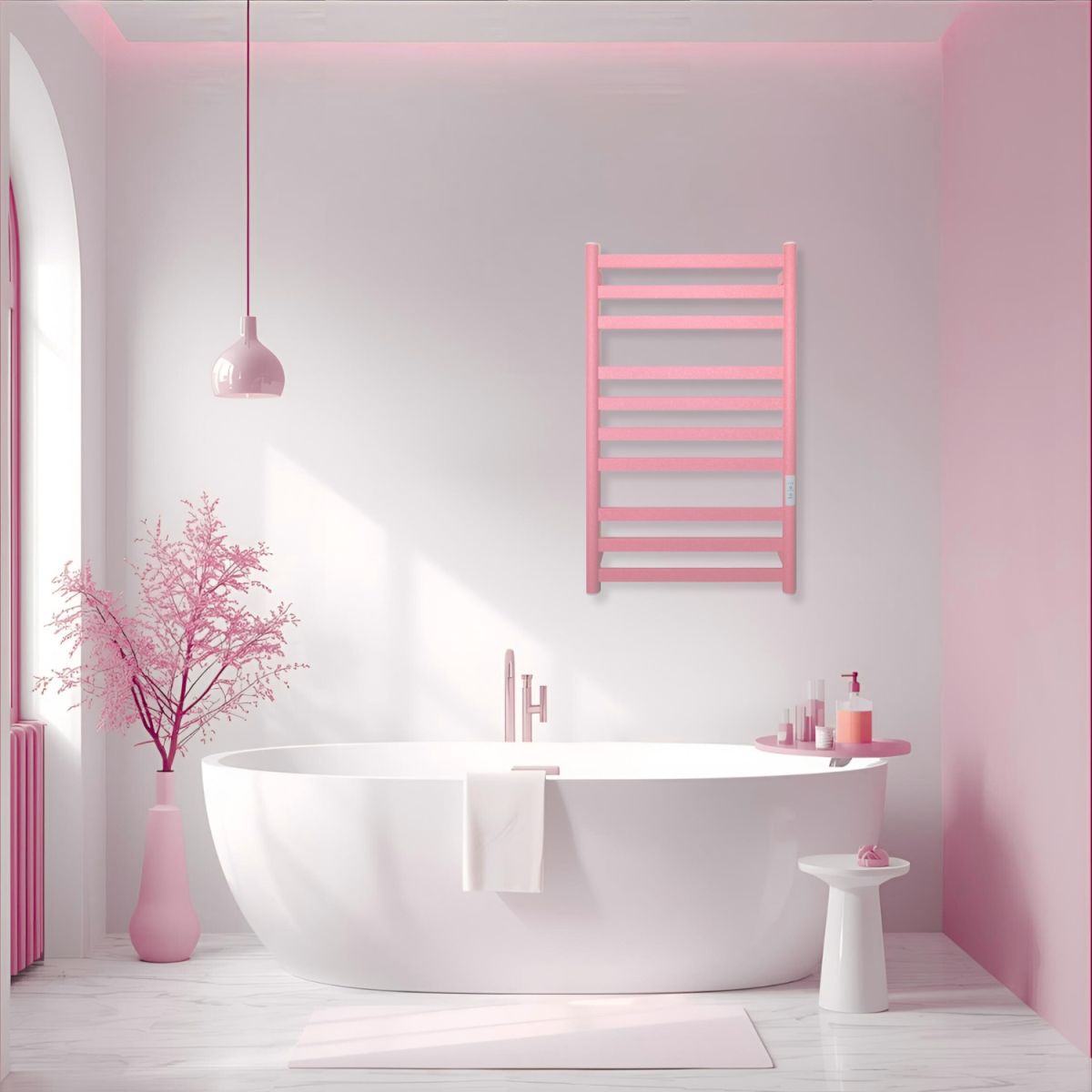 Рушникосушарка електрична Carino MIA з контроллером Рожевий крокодил 790*490