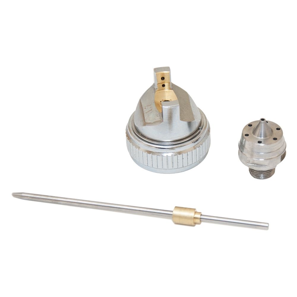 Фарборозпилювач HVLP Ø1.3+1.7мм 140-280л/хв 3бар в/б 600мл (пласт) зелений SIGMA (6812121)