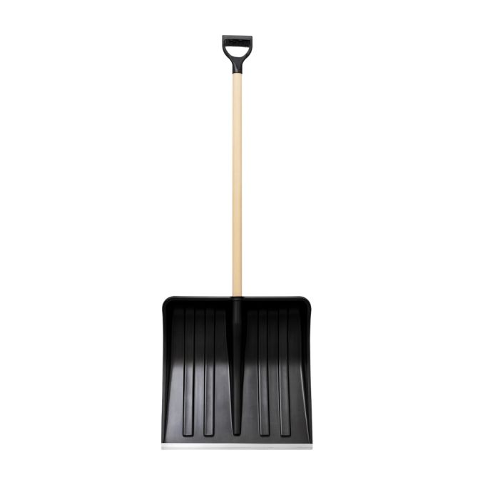 Лопата для снігу Yoshimoto Standard з дер. держаком і алюм. накладкою 460*360*1360 мм
