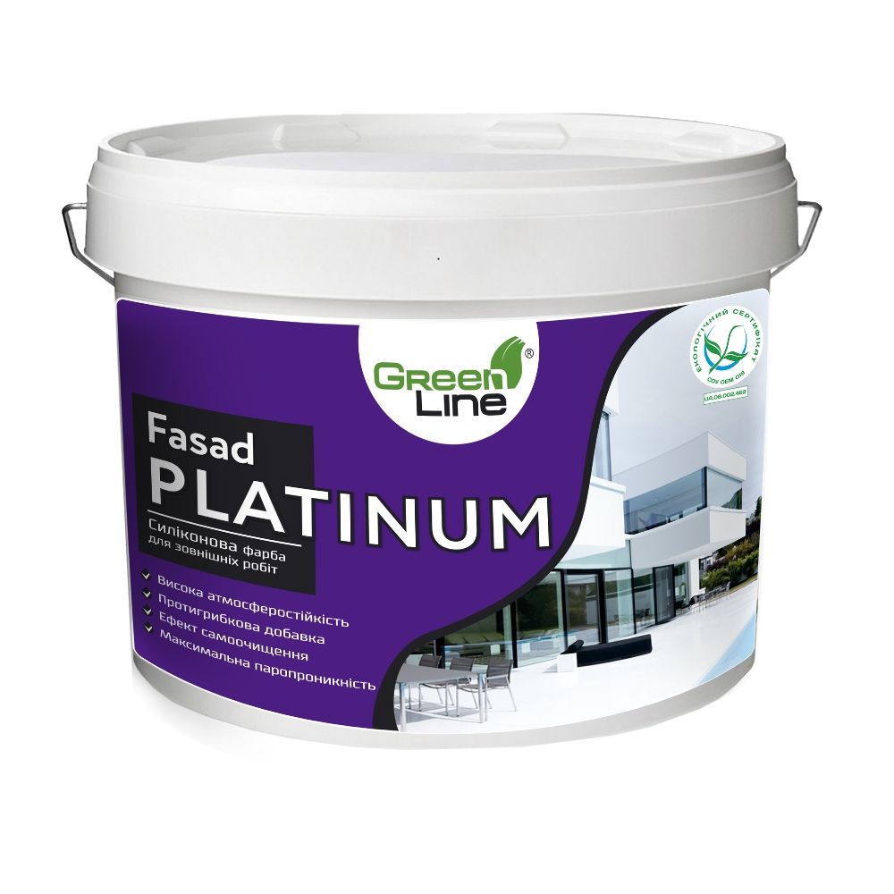 Фарба фасадна силіконова Interior Fasad Platinum (відро 10л/15кг) 05020-G40Y