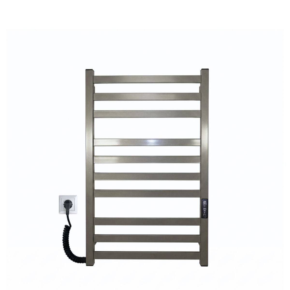 Рушникосушарка електрична Carino RICARDO з контроллером Сірий металік 790*490