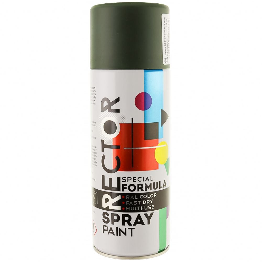 Емаль RECTOR 6006 аерозольна олива матовий 400 мл