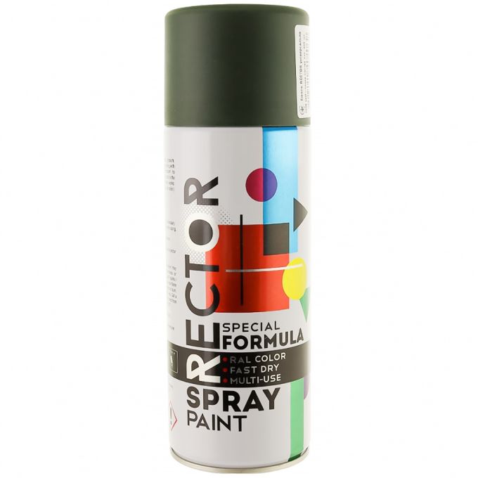 Емаль RECTOR 6006 аерозольна олива матовий 400 мл