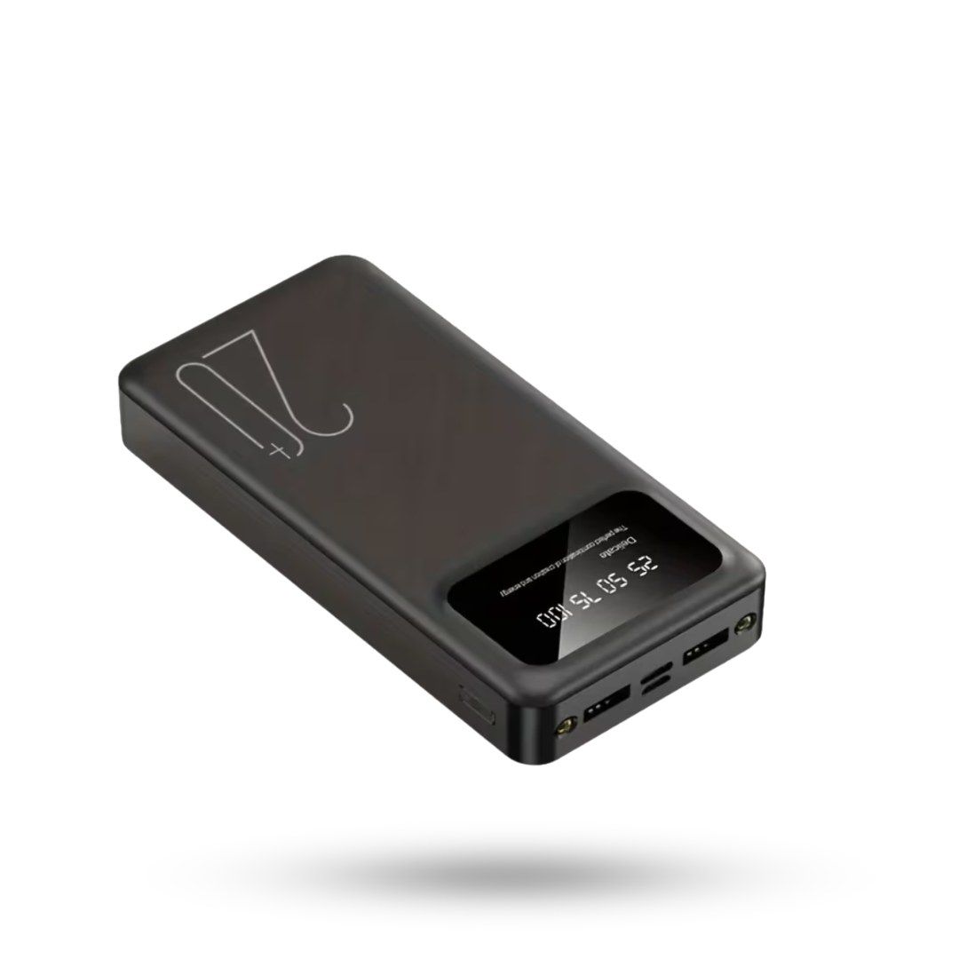 Power Bank 20000mAh, підтримка інтерфейсів Micro/Type-C,подвійний вхід та вихід із цифровим дисплеєм