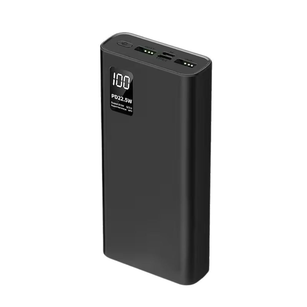 Повербанк 20000 мАч Power Bank Hinne з швидкою зарядкою QC USB 3.0, Type-C  LED-дисплей