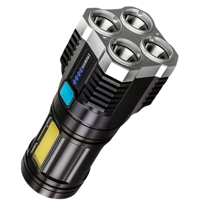 Аккумуляторный LED фонарь - 4 светодиода