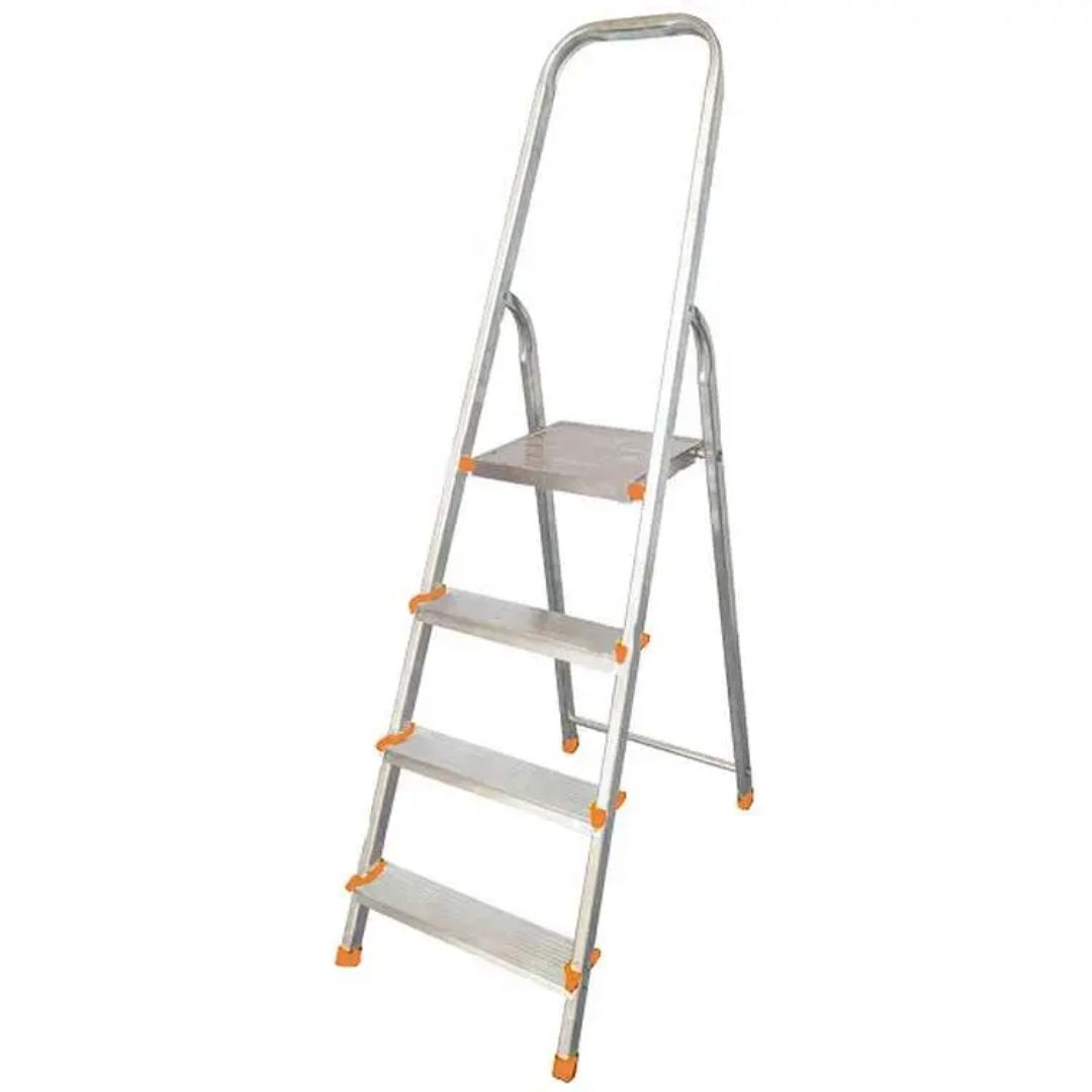 Стрем’янка алюмінієва вільностояча BUDFIX 04104 4 сход. Роб. висота 2,76 m,3,1 кг