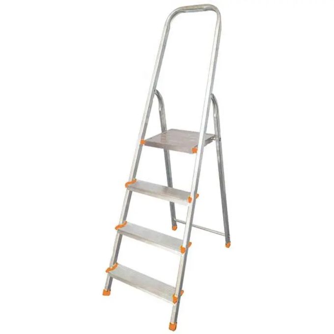 Стрем’янка алюмінієва вільностояча BUDFIX 04104 4 сход. Роб. висота 2,76 m,3,1 кг