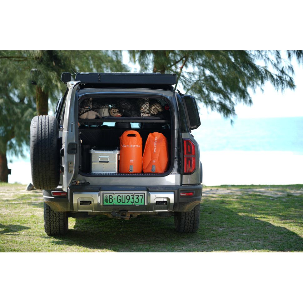 Душ портативный с емкостью и насосом Flextail Tiny Shower Bag, 20л, оранжевый