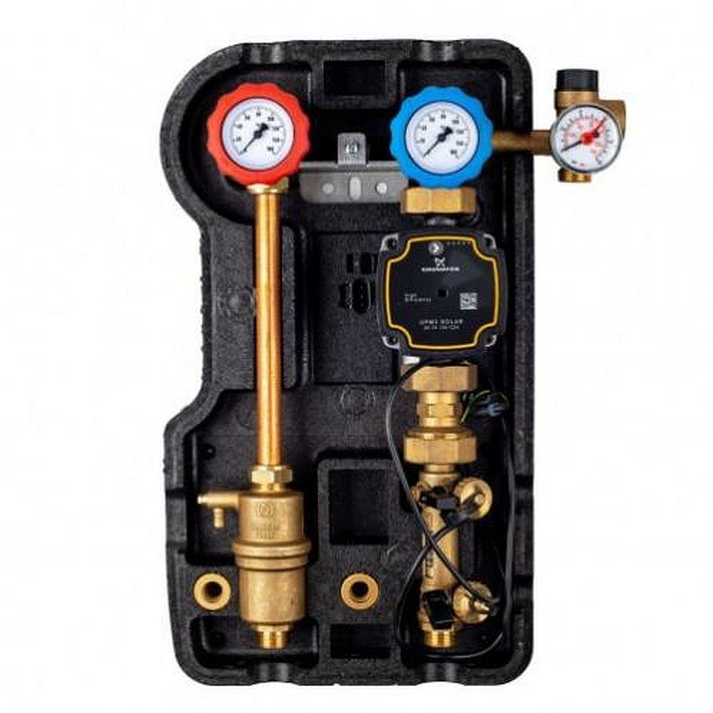 Дволінійна сонячна станція, 1″ НР, 6 бар,  8-38 л/хв., UPM3 15-105