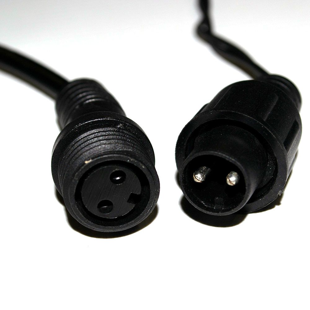 Гірлянда вулична STARLIGHT лінійна теплий-білий Flash 100LED IP44 чорний 5м