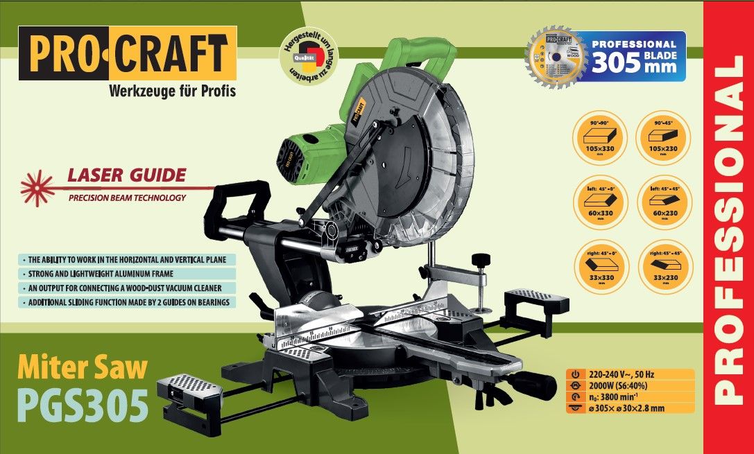 Торцювальна пила Procraft PGS305