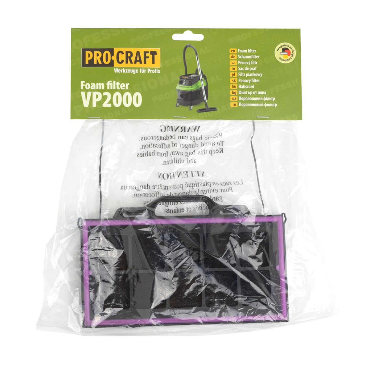 Фільтр поролоновий Procraft VP2000