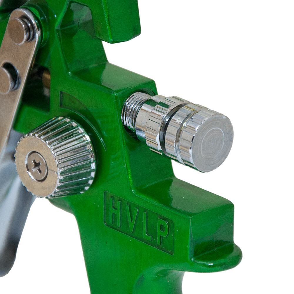 Фарборозпилювач HVLP Ø1.3мм 140-280л/хв 3бар в/б 600мл (пласт) зелений SIGMA (6812101)