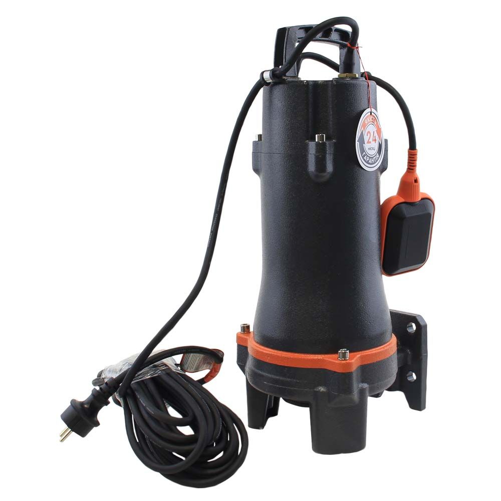 Насос каналізаційний 1.1кВт Hmax 18м Qmax 140л/хв (з ріжучим механізмом) LEO 3.0 32SWPm3.6-17-1.1L/Q