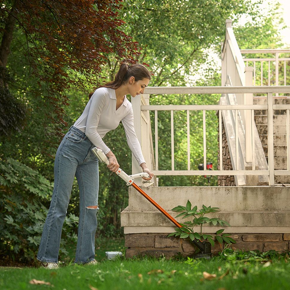 Акумуляторна газонокосарка тример Litheli, живлення від павербанку (УМБ Litheli Power Bank 10000 mAh