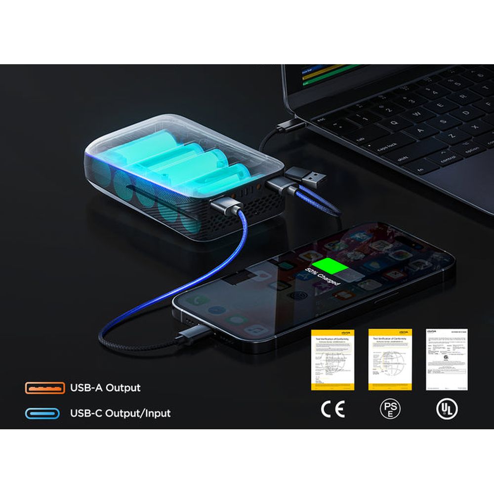 Аккумуляторная мини-пила (УМБ Litheli Power Bank 10000 mAh, 45 W)