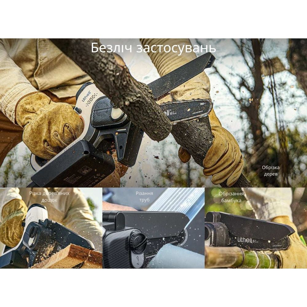 Аккумуляторная мини-пила (УМБ Litheli Power Bank 10000 mAh, 45 W)