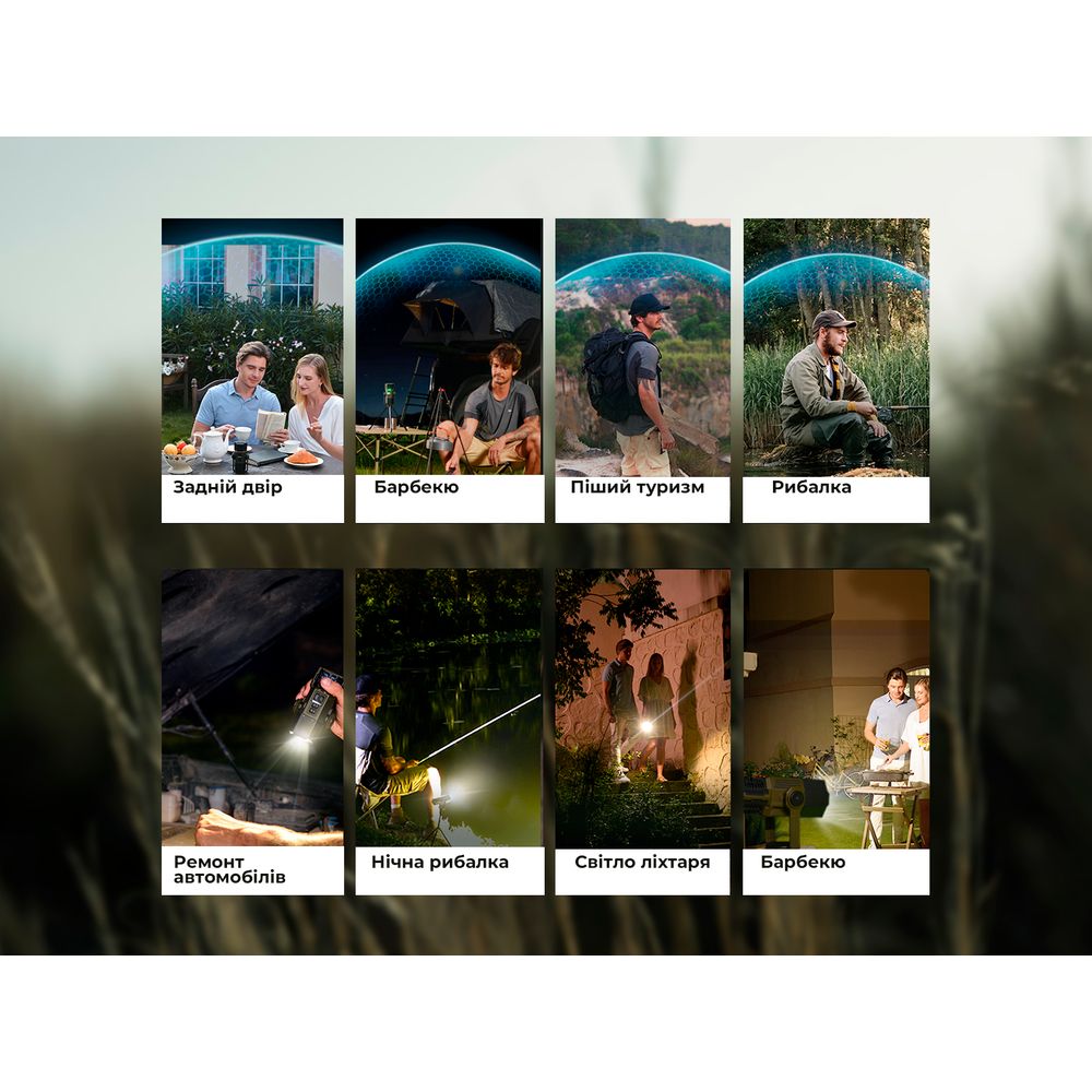 Фумігатор-ліхтар-powerbank кемпінговий Flextail Evo Repel, зелений